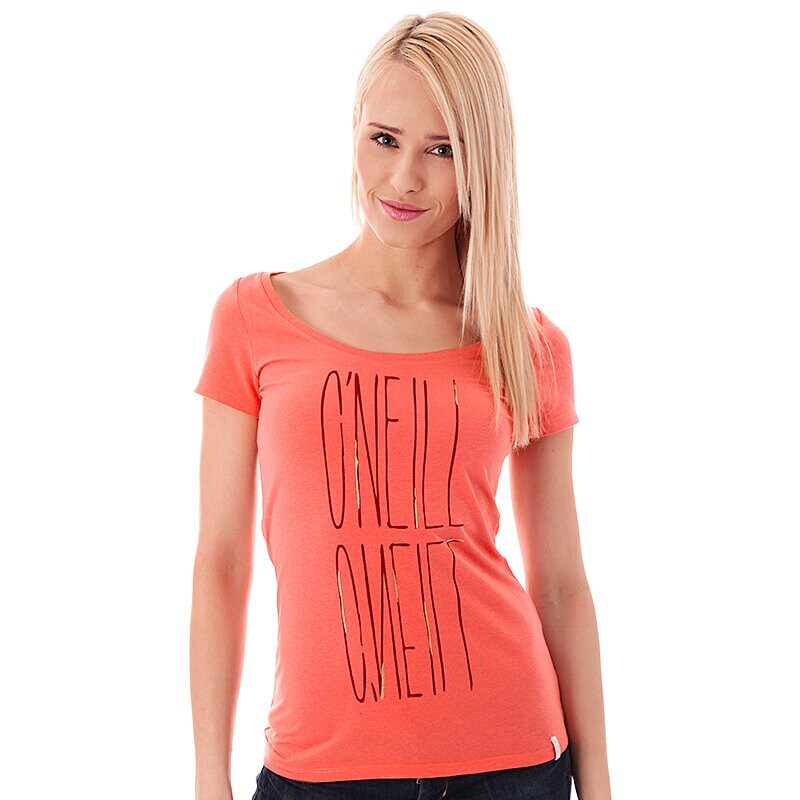 Damen T-Shirt T SHIRT O'NEILL BRAGA 4073314049 Rosa