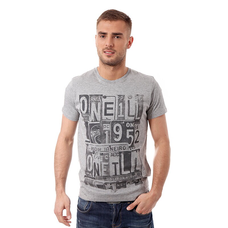 Herren T-Shirt T SHIRT O'NEILL LM LICENCE  TO CHILL S/SLV TEE 4023568001 Grau