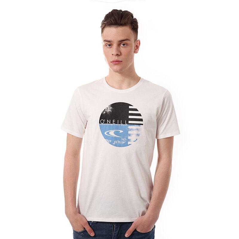 Herren T-Shirt T SHIRT O'NEILL LM TARGET  S/S LV TEE 4036001030 Weiß