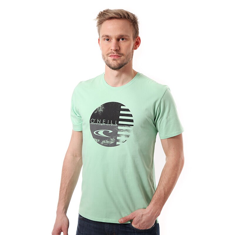 Herren T-Shirt T SHIRT O'NEILL LM TARGET  S/S LV TEE 4036006056 Grün