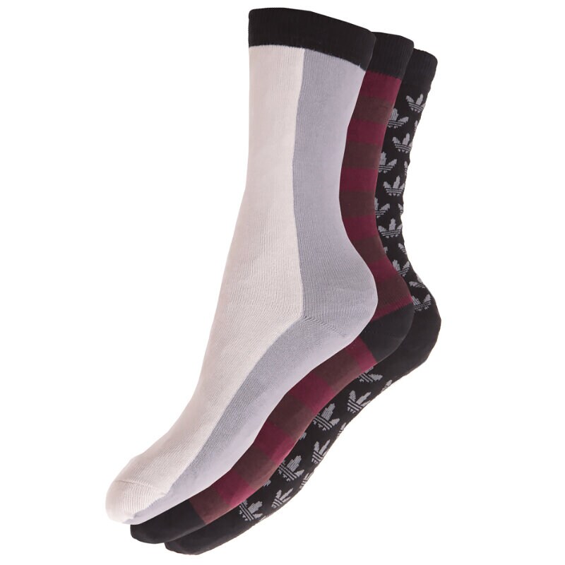 Damen Socken ADIDAS SOCKEN CREW SOCK 3P M M30636 Multicolor