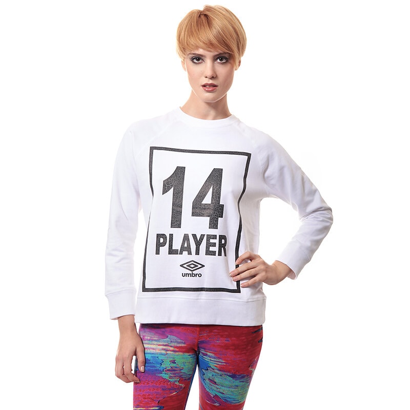 Damen UMBRO SWEATSHIRT SALEM UL34BLD09001 Weiß