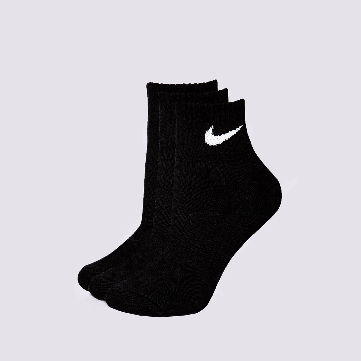 Damen Socken NIKE SOCKEN 3PPK QUARTER BLACK SX47060-010 Schwarz