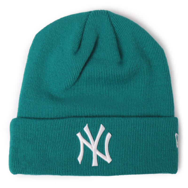 Damen Mütze NEW ERA MÜTZE SEASONAL BASIC CUFF KNIT NEW YORK YANKEES 80043660 Grün