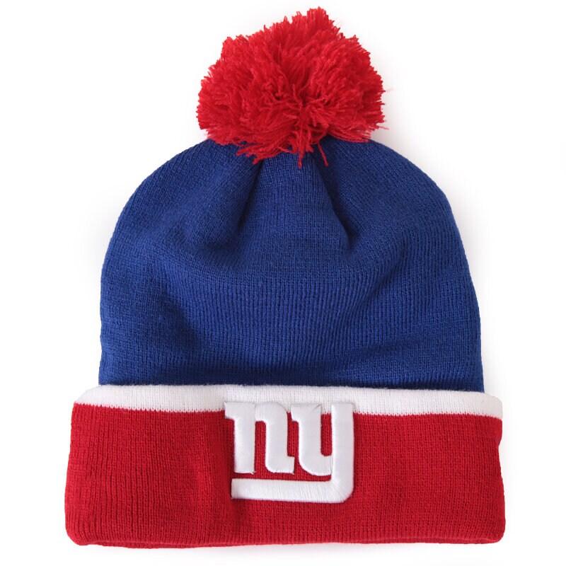 Kinder Mütze NEW ERA MÜTZE TEAM CUFF BOBBLE NEW YORK GIANTS 80043295 Dunkelblau