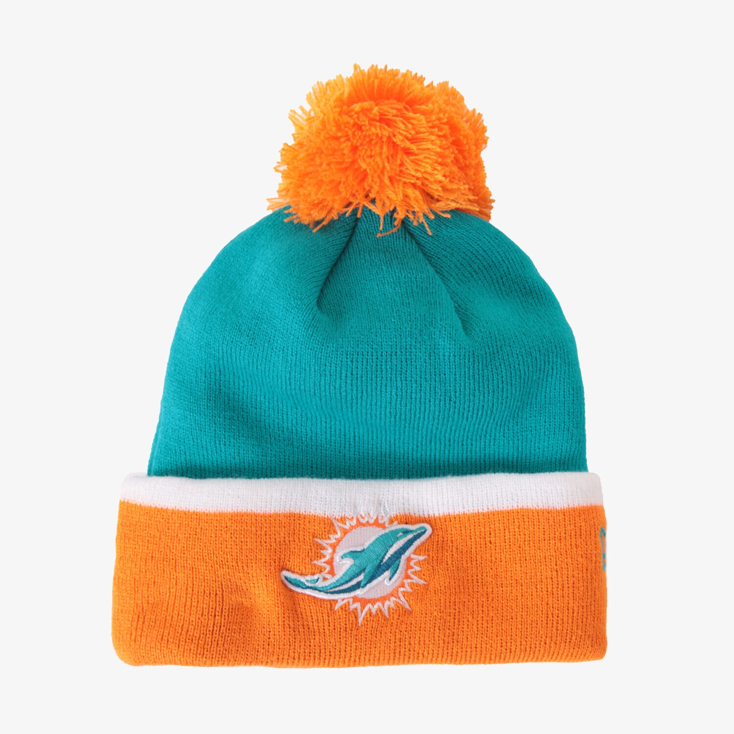 Kinder Mütze NEW ERA MÜTZE TEAM CUFF BOBBLE MIAMI DOLPHINS 80043294 Blau