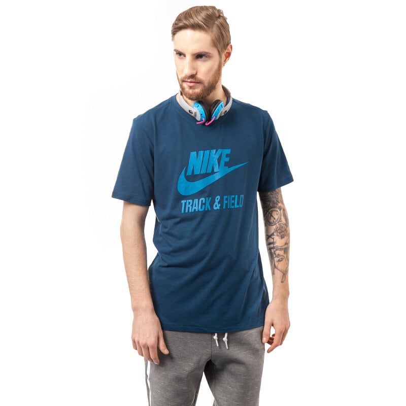 Herren T-Shirt NIKE T-SHIRT TEE-RU NTF BRAND 679647496 Blau