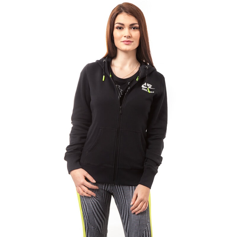 Damen NIKE SWEATSHIRT RU NTF FZ HOODY 644138010 Schwarz