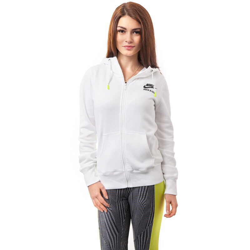 Damen NIKE SWEATSHIRT RU NTF FZ HOODY 644138100 Weiß