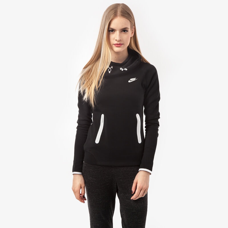 Damen NIKE SWEATSHIRT TECH FLEECE HOODIE 642663011 Schwarz