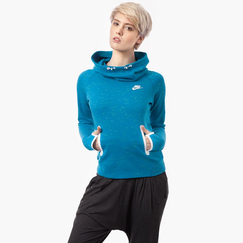 Damen NIKE SWEATSHIRT TECH FLEECE HOODIE 642663413 Blau