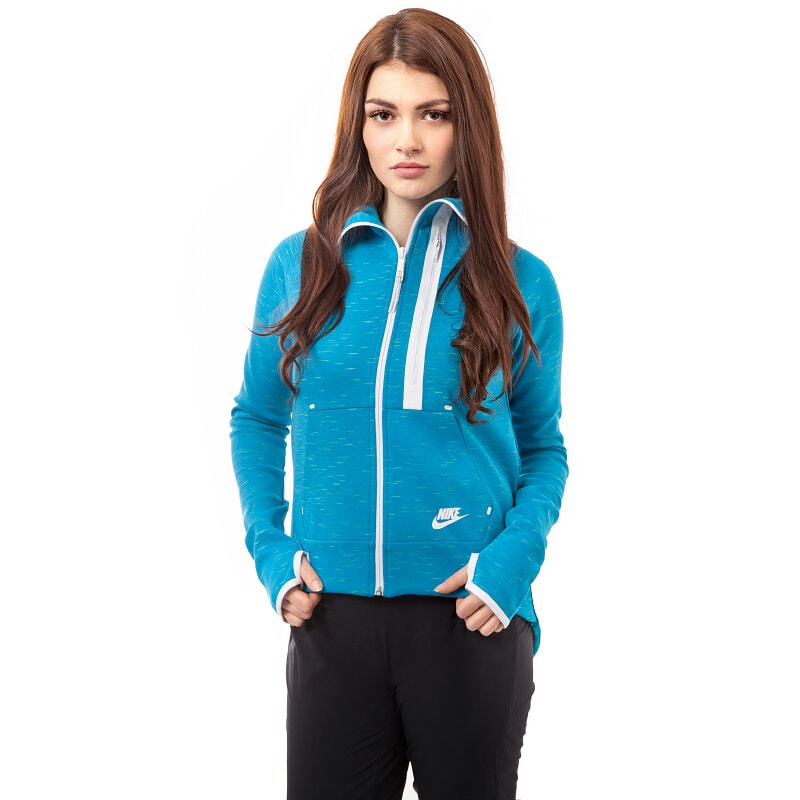 Damen NIKE SWEATSHIRT TECH FLEECE MOTO 642688413 Blau