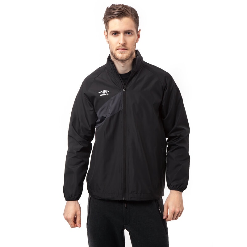 Herren Übergangsjacke UMBRO JACKE SHOWER JACKET 62965UC44 Schwarz