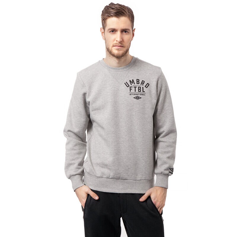Herren UMBRO SWEATSHIRT GRAPHIC CREW SWEAT 62937U263 Grau
