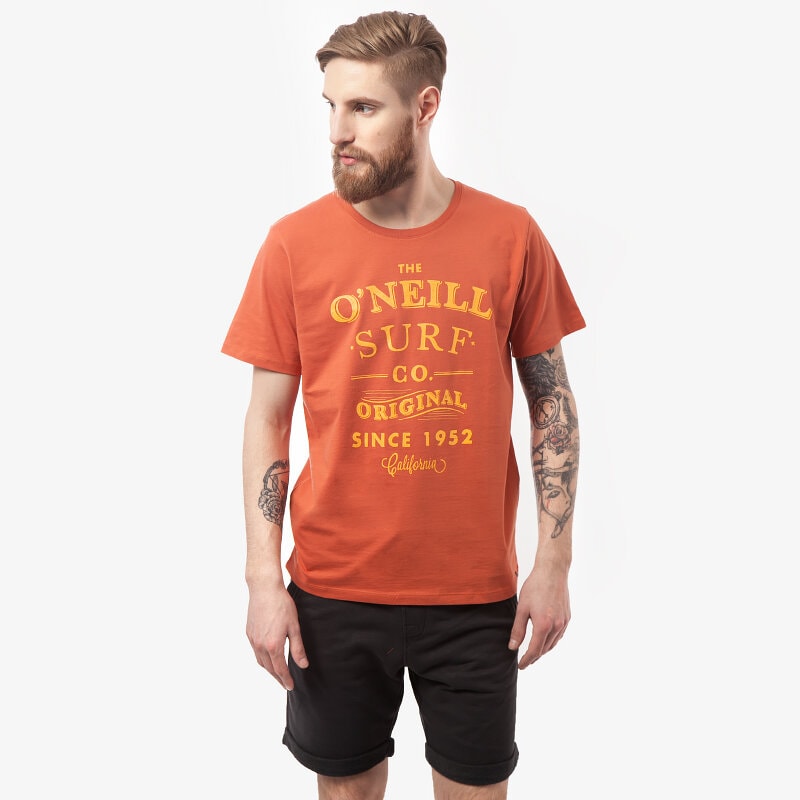 Herren T-Shirt O'NEILL T-SHIRT THE ARC 5023882525 Orange