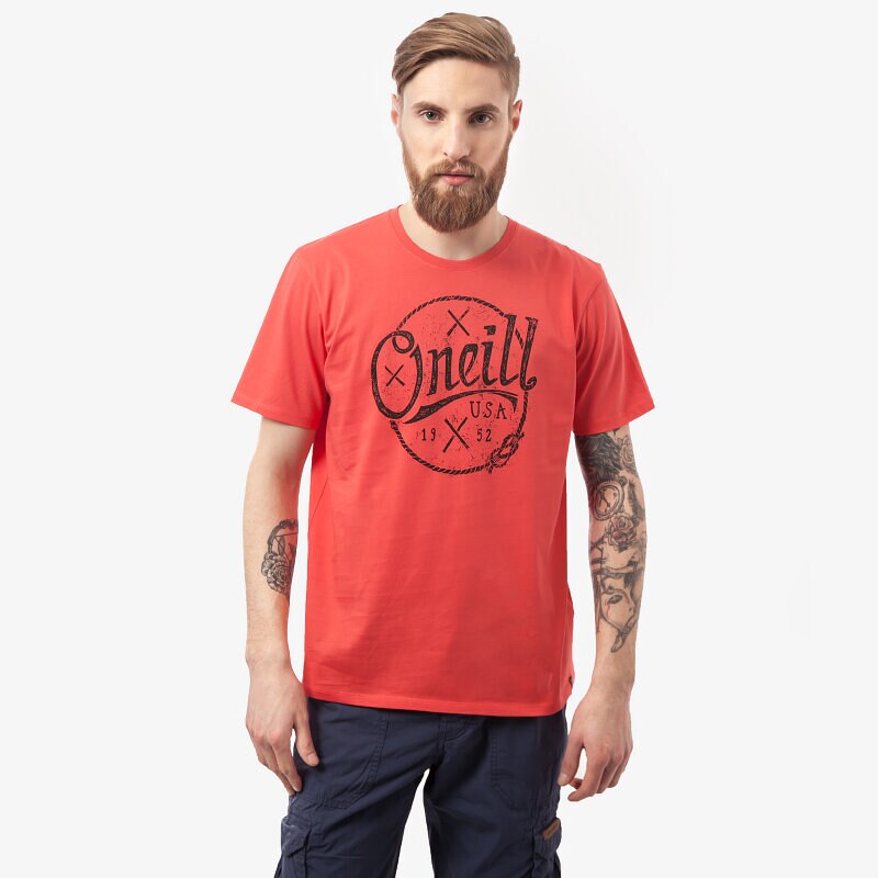 Herren T-Shirt O'NEILL T-SHIRT LM NAUTIC S/SL 5036063111 Orange