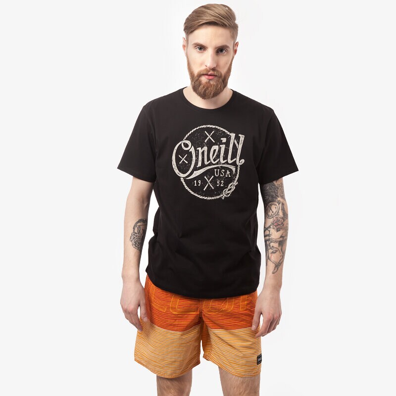Herren T-Shirt O'NEILL T-SHIRT LM NAUTIC S/SL 5036069010 Braun