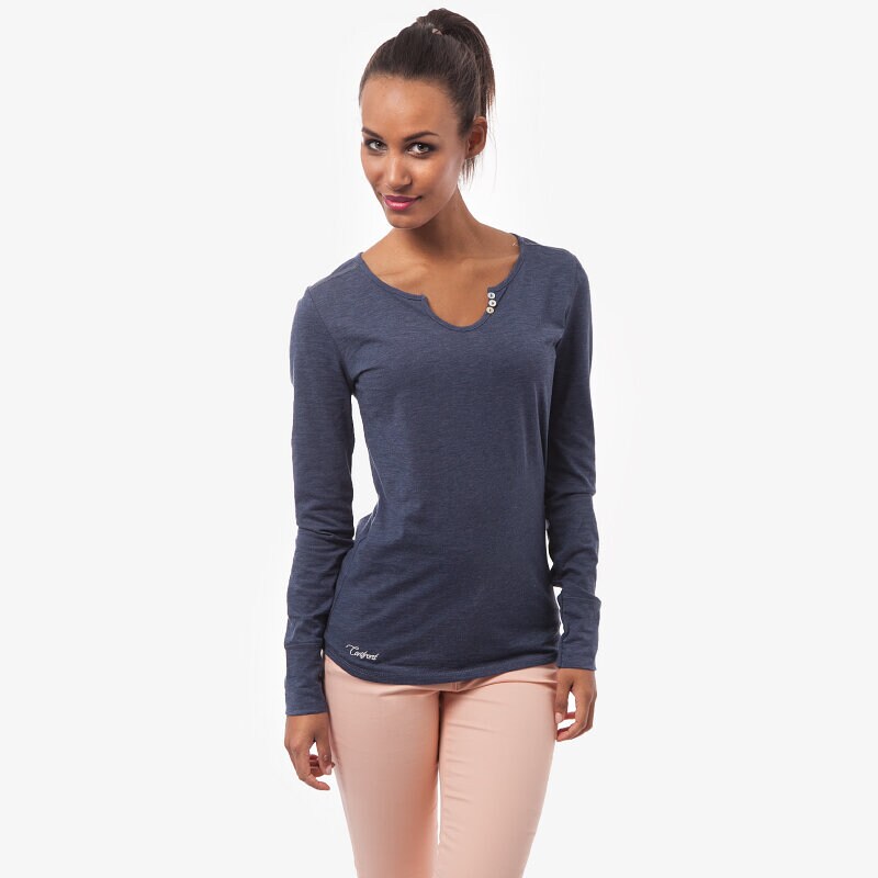 Damen T-Shirt CONFRONT T-SHIRT L\S IMAYA COV15TSL01001 Blau