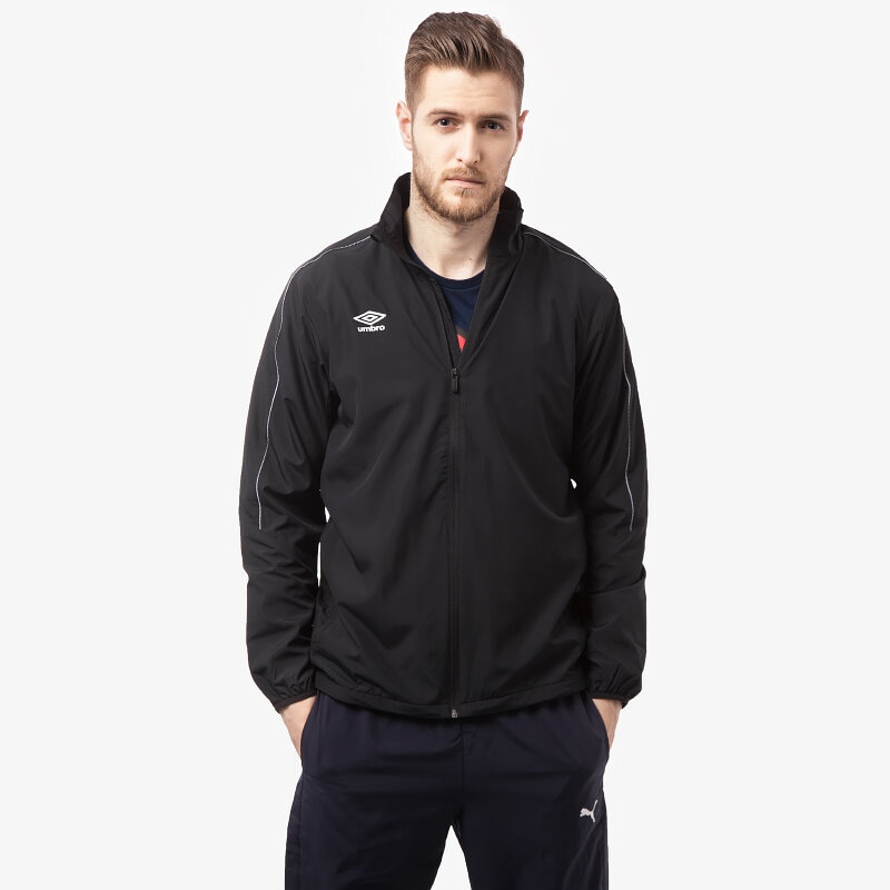 Herren Übergangsjacke UMBRO JACKE PRO TRAINING SHOWER JACKET 62930UC44 Schwarz