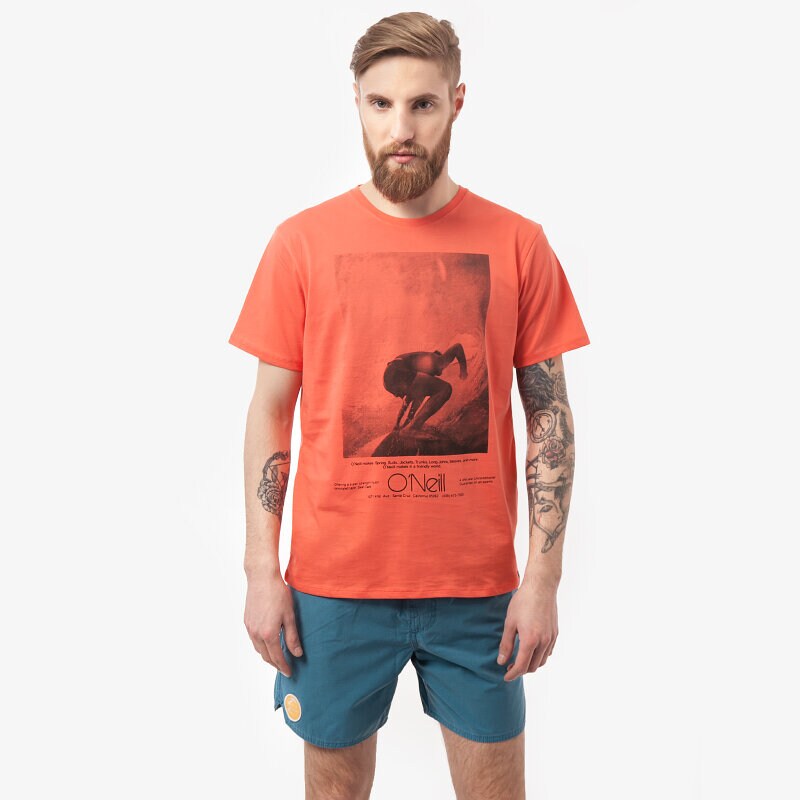 Herren T-Shirt O'NEILL T-SHIRT LM ONWARD 5036043066 Orange