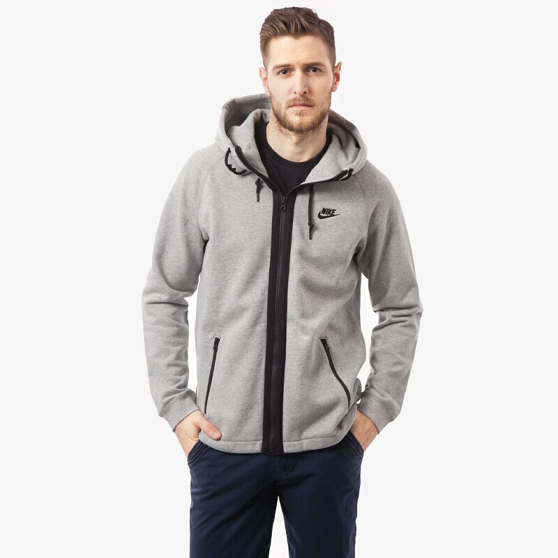 Herren NIKE SWEATSHIRT FZ HOODY-NEW SILO 642875063 Grau