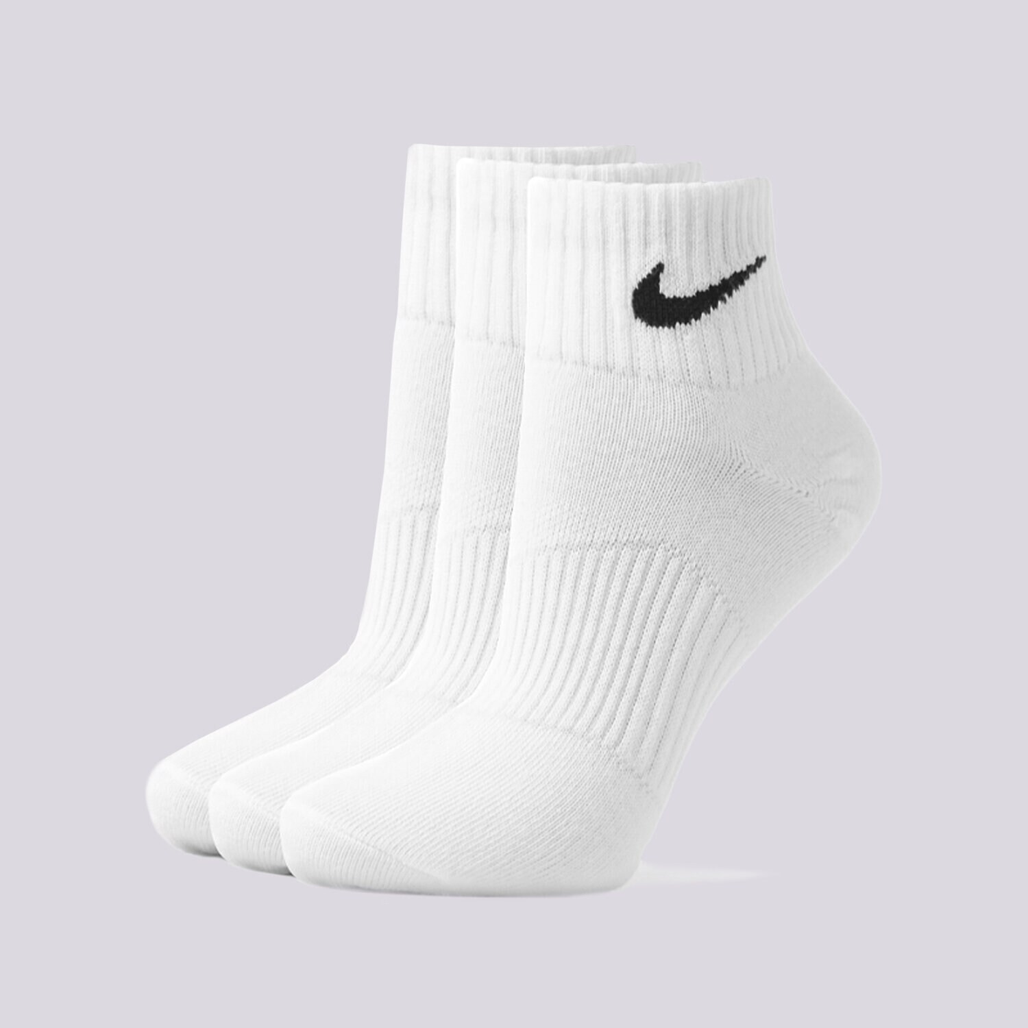 Damen Socken NIKE SOCKEN 3PPK QUARTER WHITE SX4706-101 Weiß