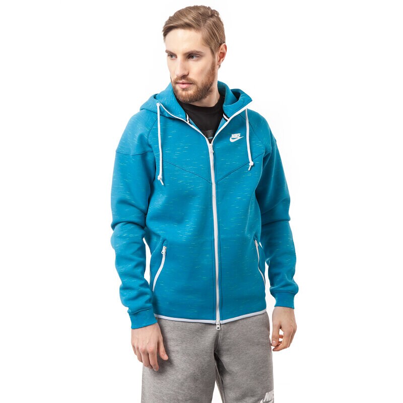 Herren NIKE SWEATSHIRT TECH FLEECE WINDRUNNER-1M 545277452 Blau
