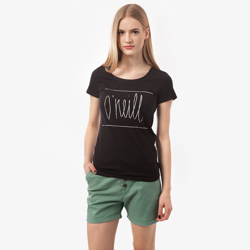 Damen T-Shirt O'NEILL T-SHIRT SCRIPT 5073429010 Schwarz