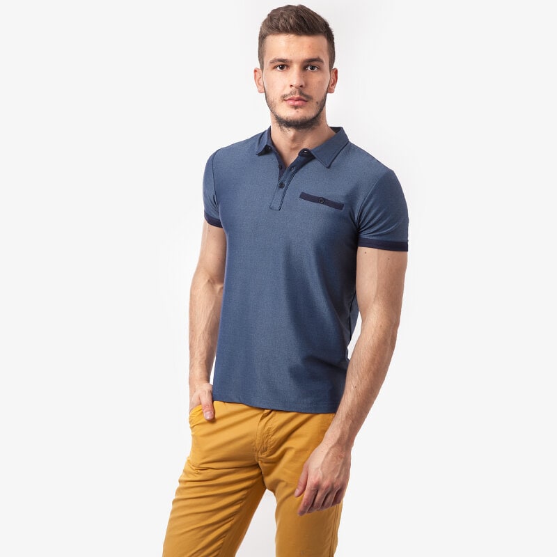 Herren Polo-Shirt CONFRONT POLO FRESCO CFV15POM01002 Blau