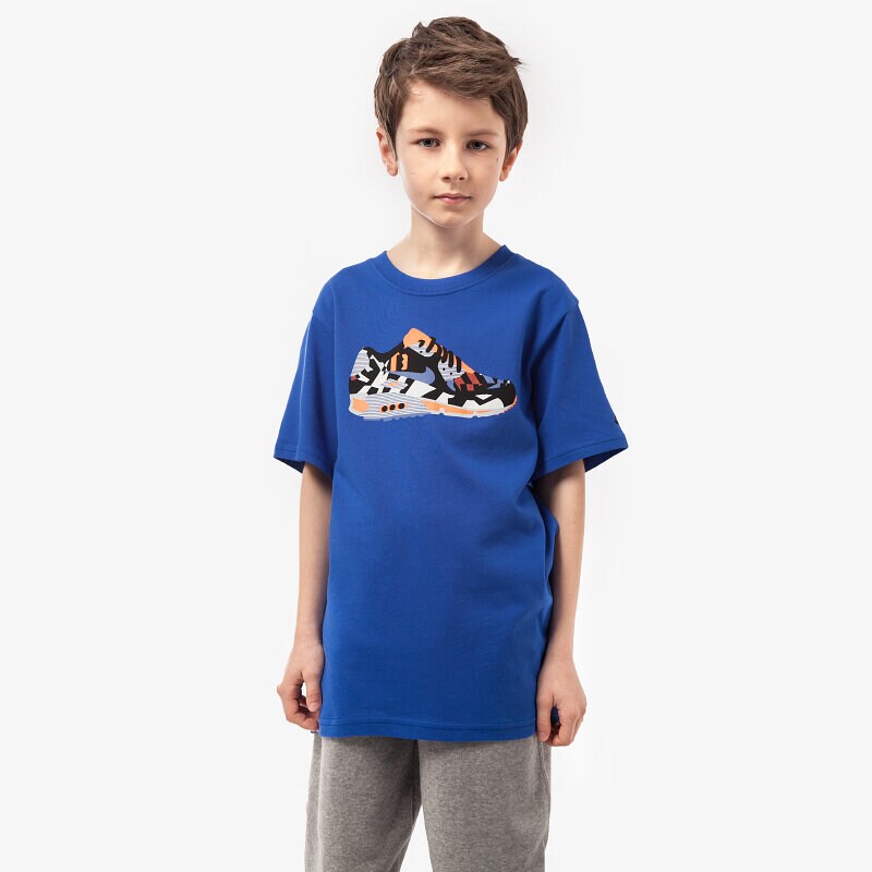 Kinder T-Shirt NIKE T-SHIRT AIR MAX IN JACQUA 684793480 Blau