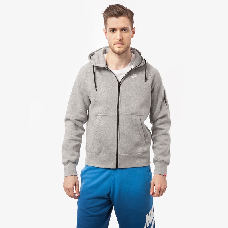 Herren NIKE SWEATSHIRT AW77 FZ HOODY 598759063 Grau