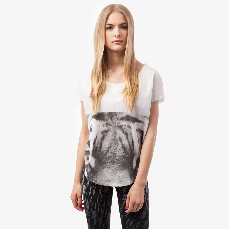 Damen T-Shirt NIKE T-SHIRT TEE-SIGNAL TIGER 666579100 Weiß