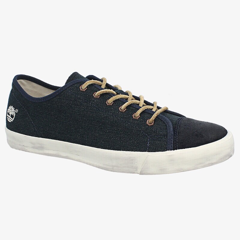 Herren Sneaker TIMBERLAND CANVAS/LEATHER OXFORD 9818A Dunkelblau