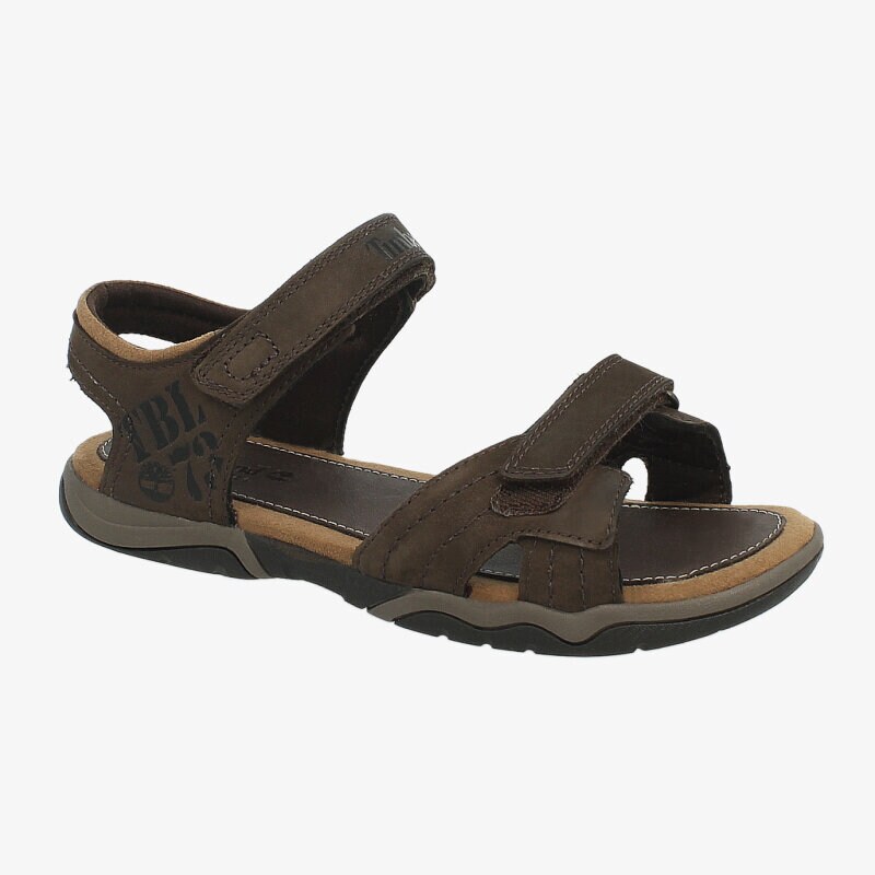 Kinder Sandalen TIMBERLAND EK OAK BLUFFS LEATHER 2 STRAP 1292A Braun
