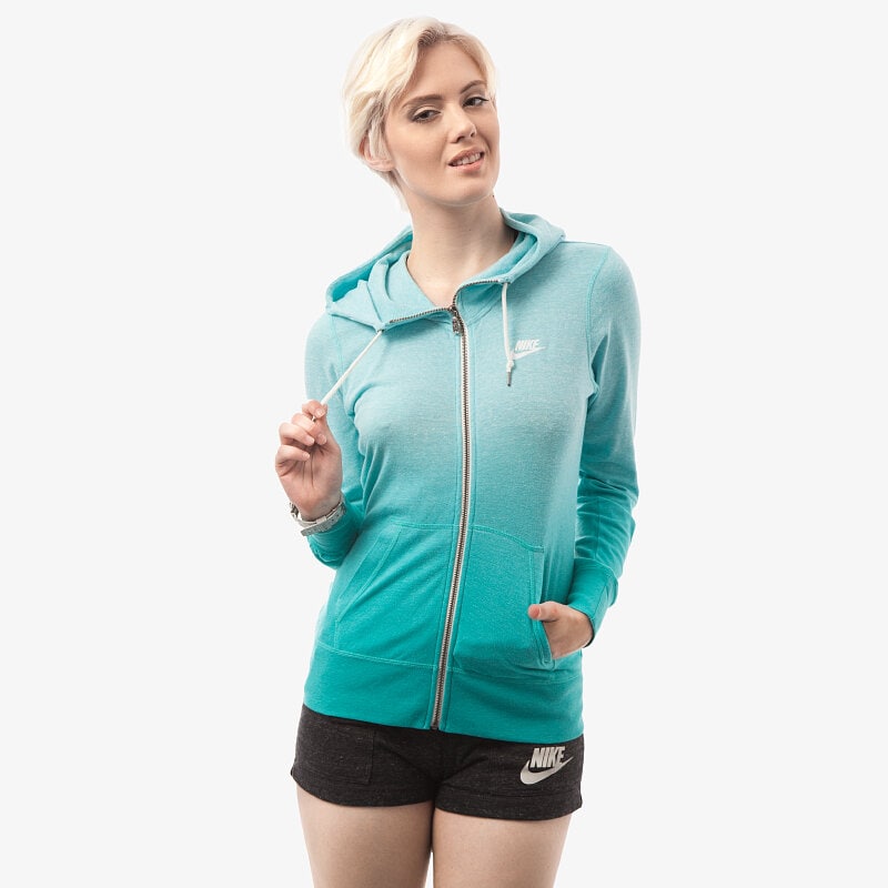 Damen NIKE SWEATSHIRT GYM VINTAGE FZHOODY 684882466 Grün
