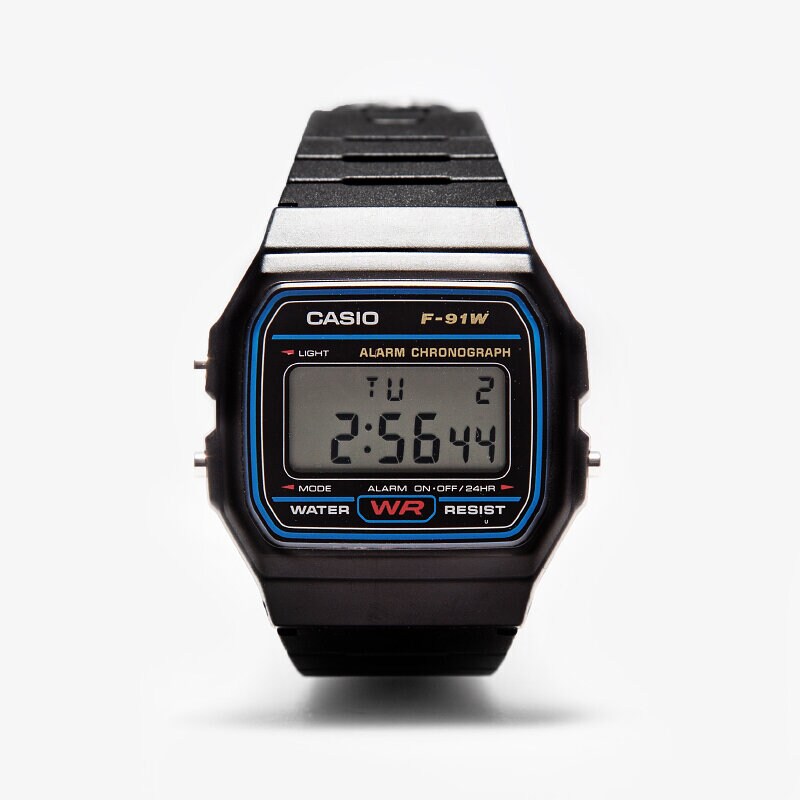 CASIO UHR F-91W-1YER F91W1YER Schwarz