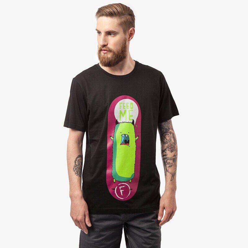 Herren T-Shirt CONFRONT  T-SHIRT AROT CF15TSM77001 Schwarz