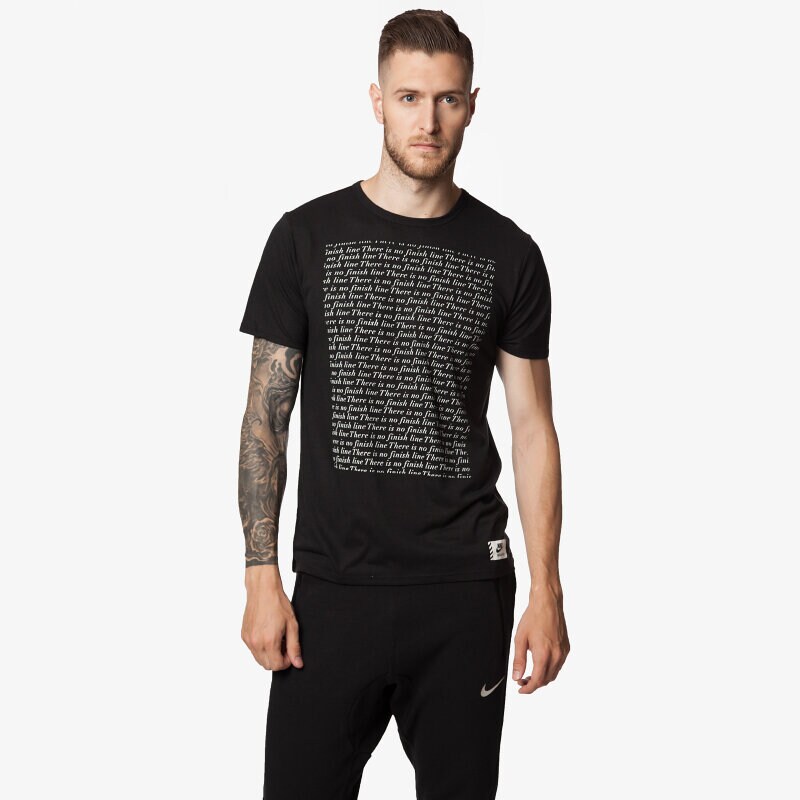 Herren T-Shirt NIKE T-SHIRT RU RUNNING DAYS 685561010 Schwarz