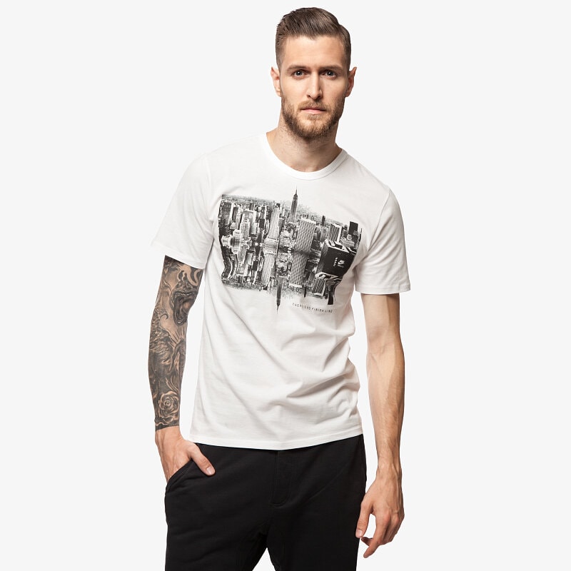 Herren T-Shirt NIKE T-SHIRT TEE-RU CITY 685567100 Weiß