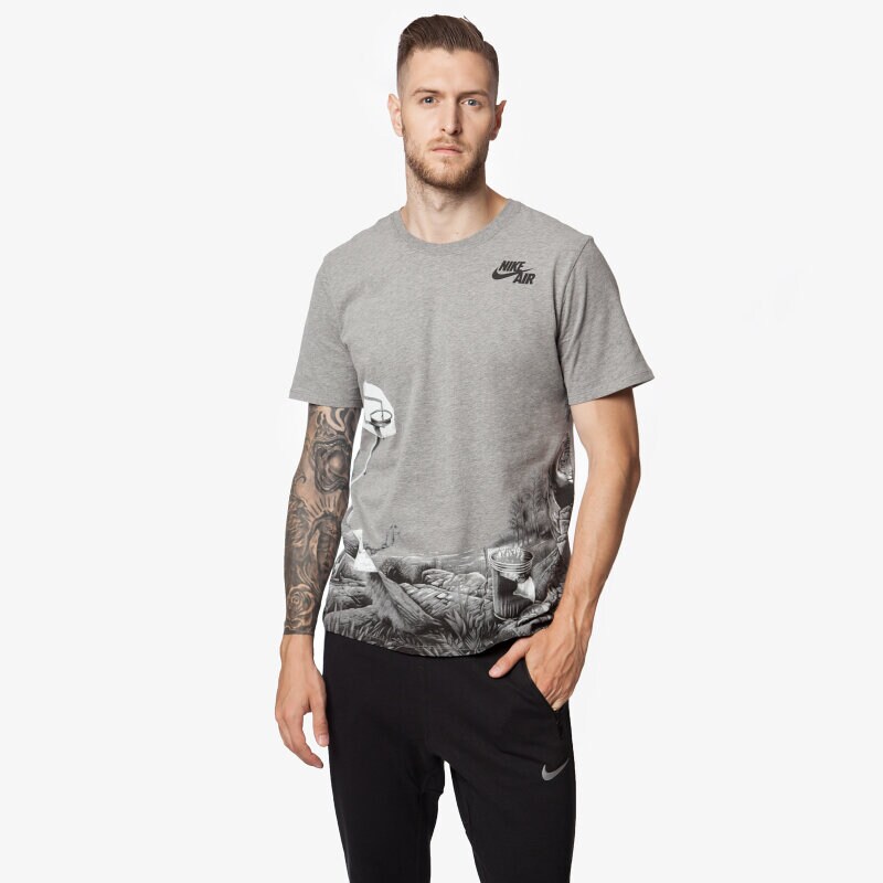 Herren T-Shirt NIKE T-SHIRT AIR MAX CONCRETE JUNGLE 689202091 Grau