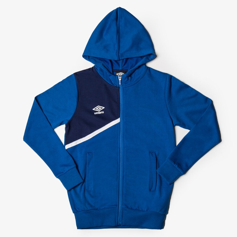 Kinder UMBRO SWEATSHIRT HOODED FULL JACKET 62964UCY7 Blau