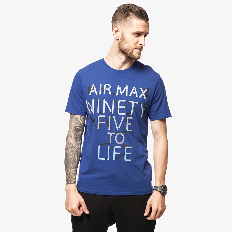 Herren T-Shirt NIKE T-SHIRT TEE-NEON 95 685400455 Blau