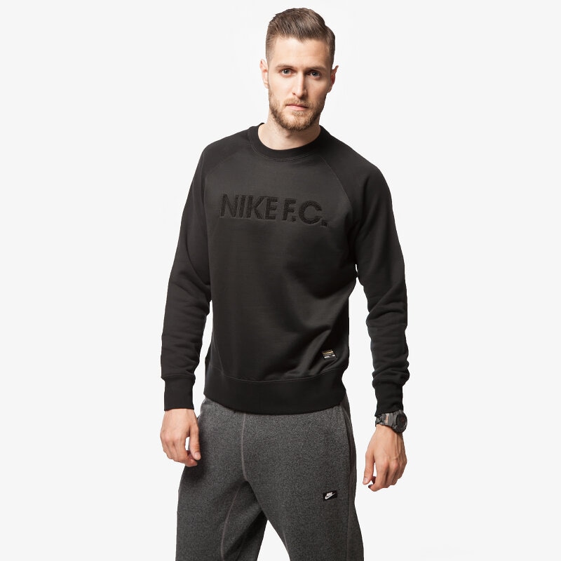 Herren NIKE SWEATSHIRT FC AW77 LS CREW 687933010 Schwarz