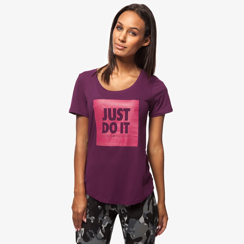 Damen T-Shirt NIKE T-SHIRT TEE- REFLECTIVE JDI 685514563 Violet