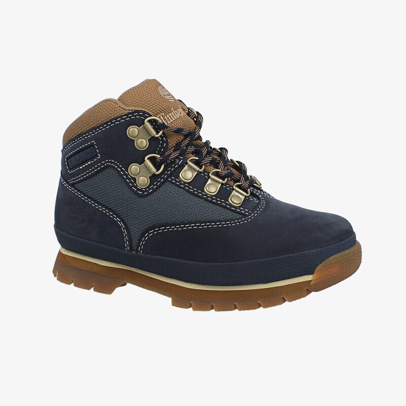 Kinder Outdoor Schuhe TIMBERLAND EURO HIKER - LEATHER / FABRIC A125N Dunkelblau