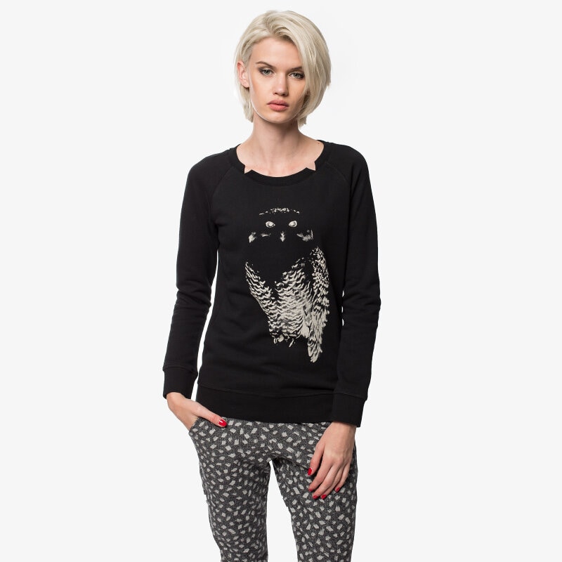 Damen T-Shirt O'NEILL PULLOVER LW HAUNT CR 5564139900 Schwarz