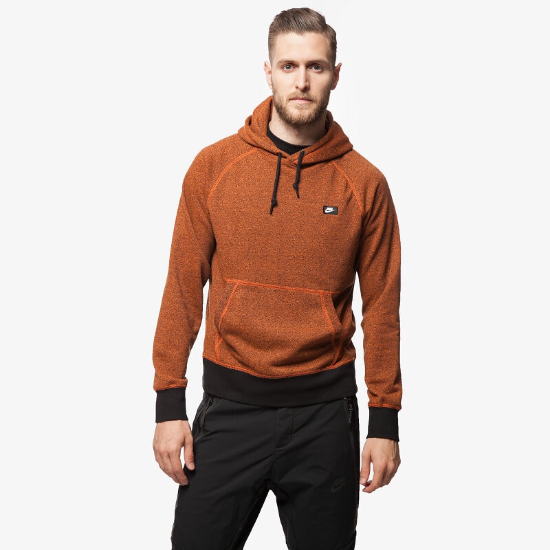 Herren NIKE SWEATSHIRT AW77 FT HOODY SHOEBOX 678564891 Orange