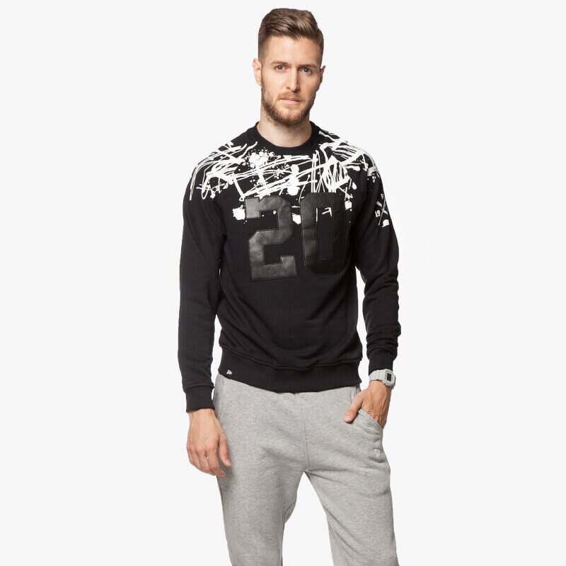 Herren NEW ERA SWEATSHIRT FA CREW NECK 11159305 Schwarz