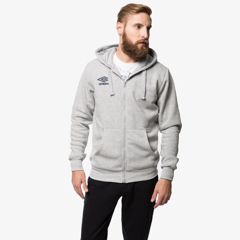 Herren UMBRO SWEATSHIRT HOODED F/Z 64096U263 Grau