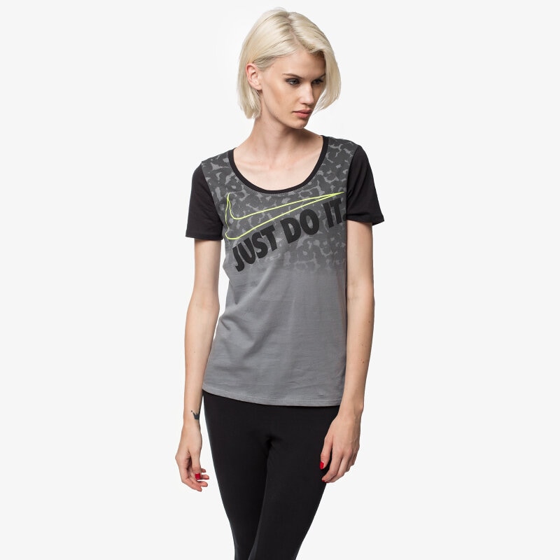 Damen T-Shirt NIKE T-SHIRT TEE JDI SWOOSH SCOOP 685534065 Grau